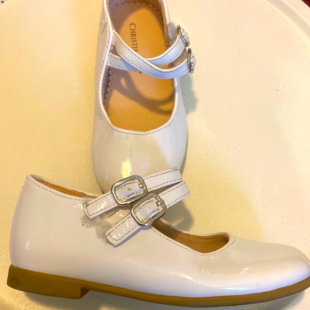 Girls White Dress Shoes Size 8